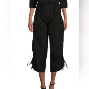 Bryn Walker Side Ruched Pant Black 'parachute' style Women's Size XL / XXL NEW
